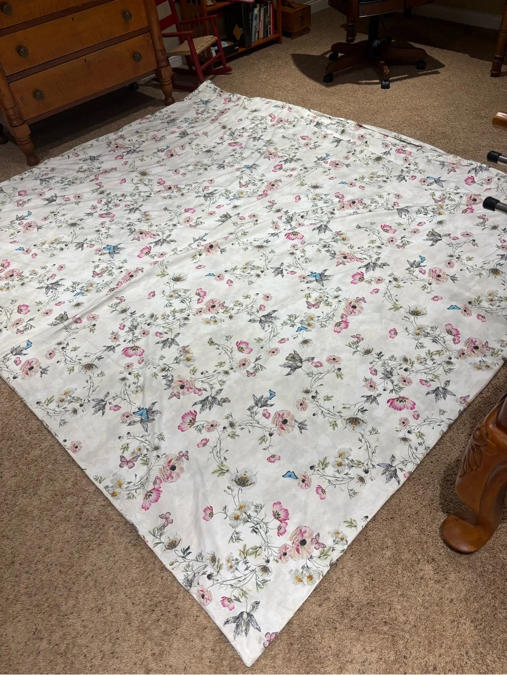 Pottery Barn x Monique Lhuillier Tuileries King-Cal King Organc Cttn Duvet Cover